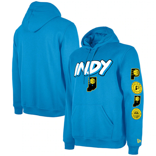 Men's Indiana Pacers Blue 2023/24 City Edition Pullover Hoodie